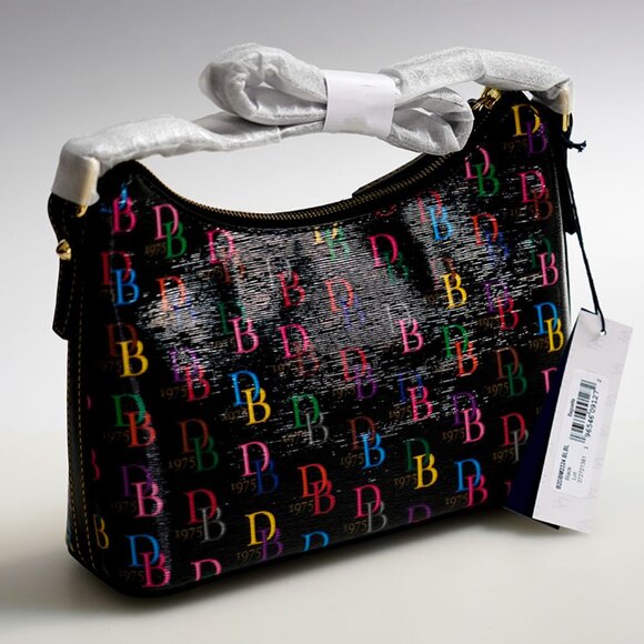 NWT Dooney & Bourke Monogram Baguette Bag, Black - Picture 2 of 6
